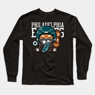 Red Panda Loves Eagles Long Sleeve T-Shirt